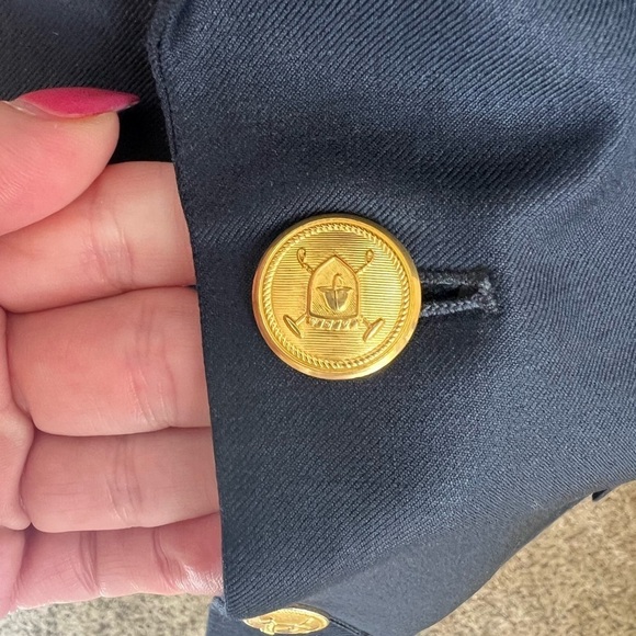 Ralph Lauren Navy Blazer Gold Buttons Size 42L - Picture 4 of 7